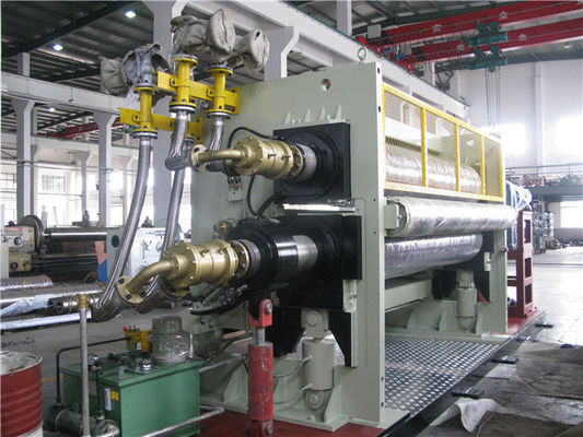 Satu Mesin Taplak Meja Motor 6000mm Roll Embossing Machine